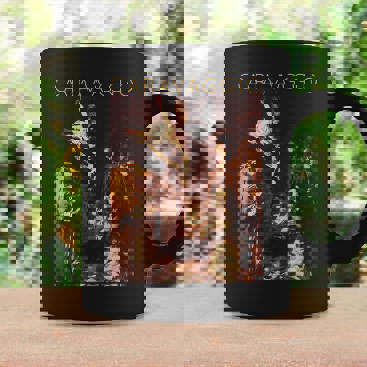 Caravaggio Natividad Con San Francisco Y San Lorenzo Taza de café Ideas de regalos