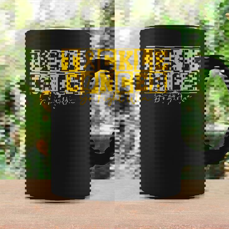 Childhood Cancer Awareness Tackle Childhood Cancer Football Coffee Mug Gifts ideas