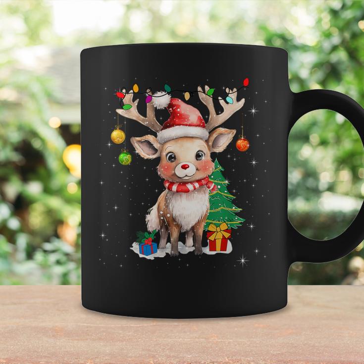 Christmas Children Reindeer Red Nose Tassen Geschenkideen