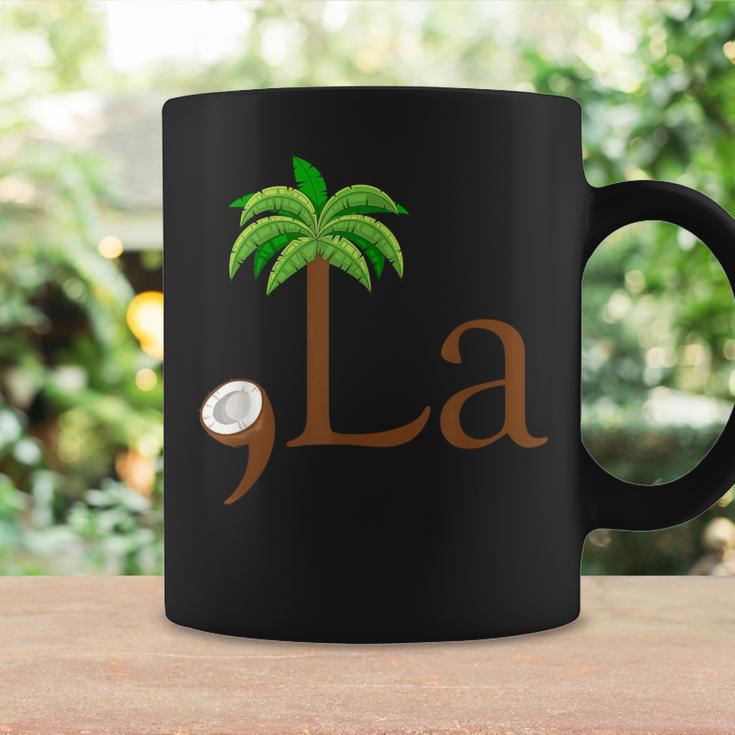 Coconut Palm Tree Comma La Kamala Harris President 2024 Coffee Mug | Mazezy