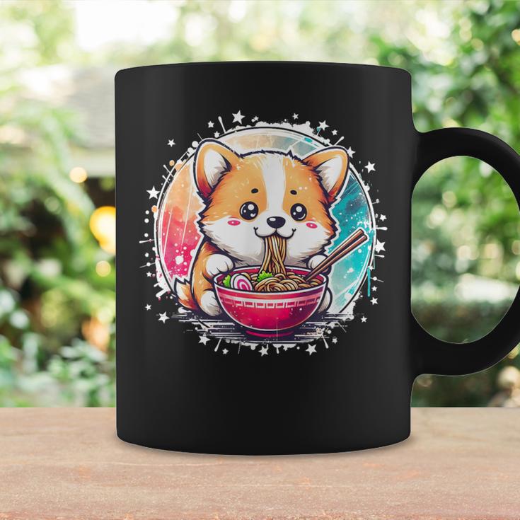 Corgi Dog Ramen Noodles Anime Cute Kawaii Manga Corgi Dog Tassen Geschenkideen