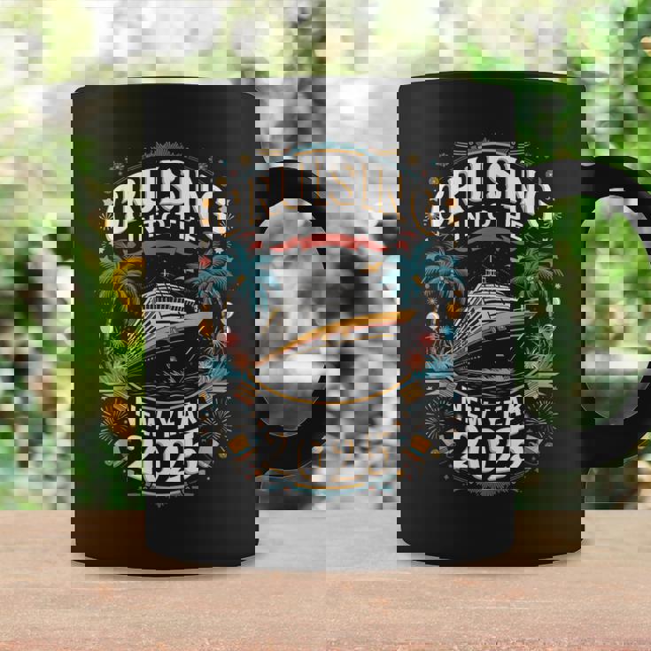 Cruising Into The New Year 2025 Family Trip 2025 New Year Coffee Mug Gifts ideas