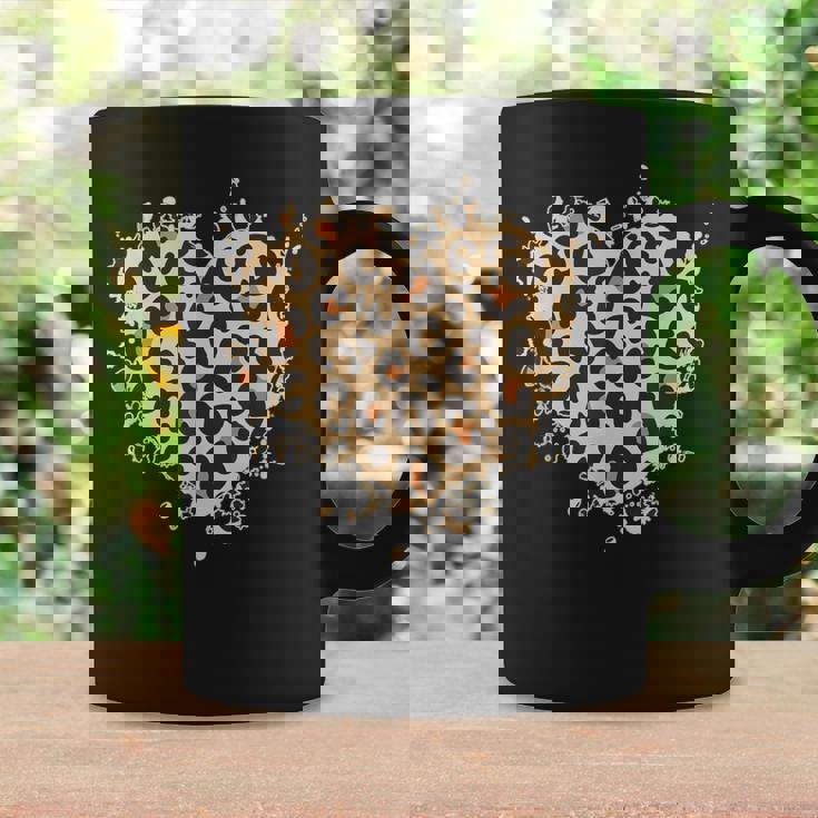 Cuore Con Motivo Leopardato Tazze Ideas de regalos