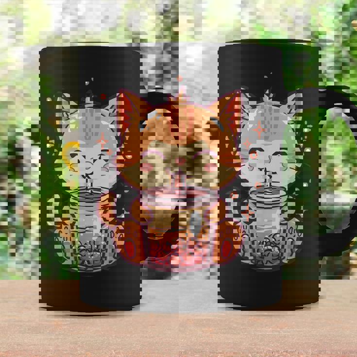 Cute Cat Boba Tea Bubble Tea Anime Kawaii Neko Coffee Mug Gifts ideas