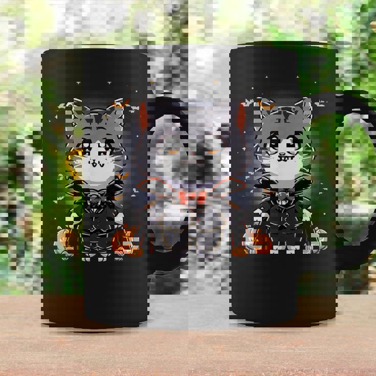 Cute Halloween Cat Vampire Trick Or Treat Spooky Kitty Coffee Mug Gifts ideas