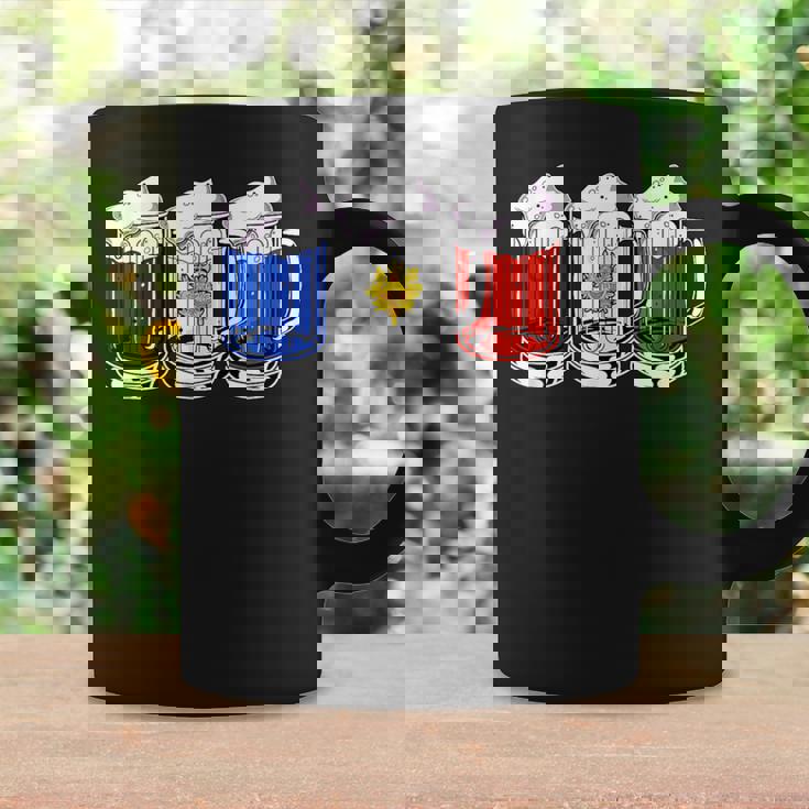 De Cerveza De Francia Con Bandera De Francia Taza de café Ideas de regalos