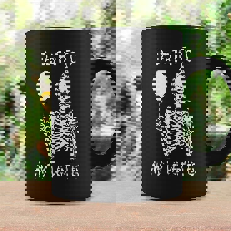 Death To My Twenties RIP 20S Scheletro Per 30° Compleanno Tazze Ideas de regalos