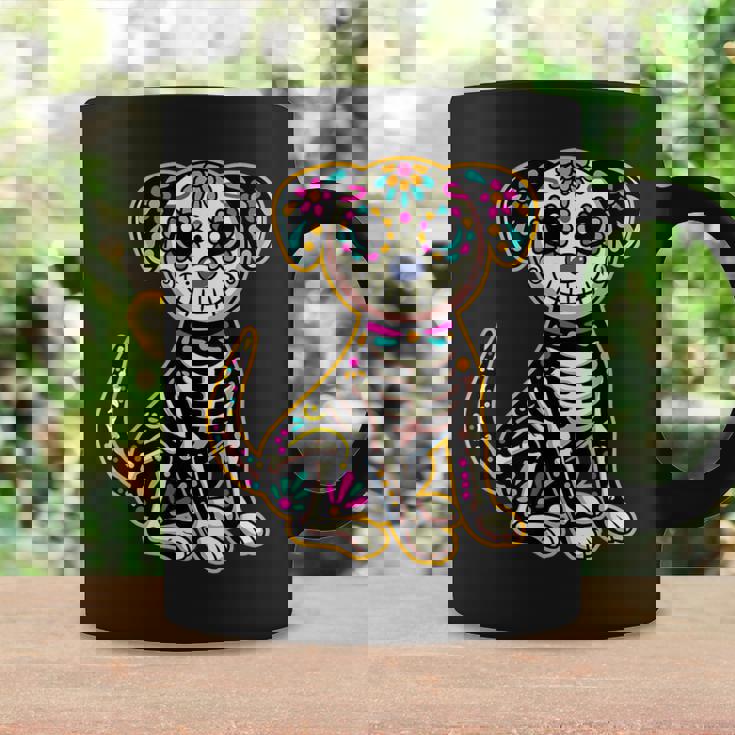 Dia De Los Muertos Skeleton Sugar Skull Dog Day Of The Dead Coffee Mug Gifts ideas