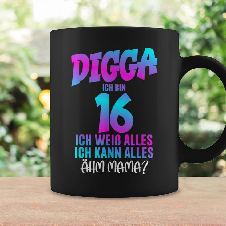 Digga Ich Bin 16 Ich Weiß Alles 16 Jahre Alt 16Th Birthday Tassen Geschenkideen