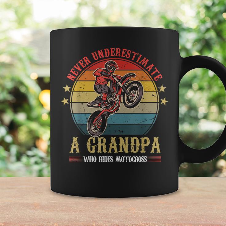 Dirt Bike Never Underestimate A Opa Der Motocross Fahren Tassen Geschenkideen