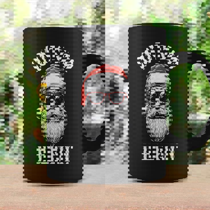 Don't Stop Believing Santa Claus Christmas Boys Coffee Mug Gifts ideas