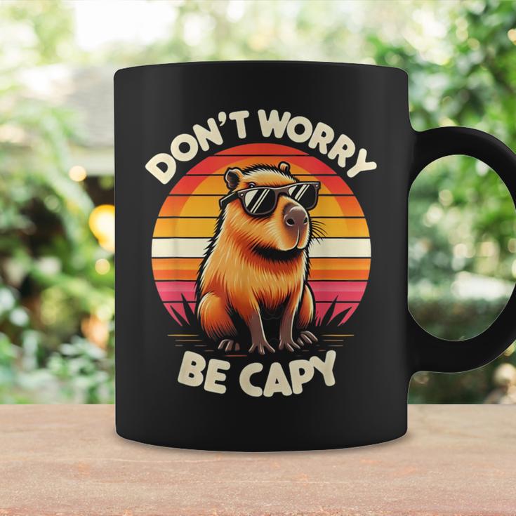 Dont Be Worry Be Capy Capybara Retro Rodent Tassen Geschenkideen