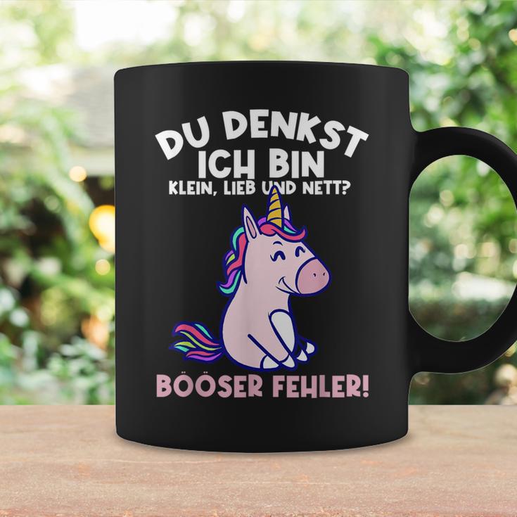 Du Denkst Ich Bin Klein Lieb Und Nett Einhorn Girl's Women's Tassen Geschenkideen