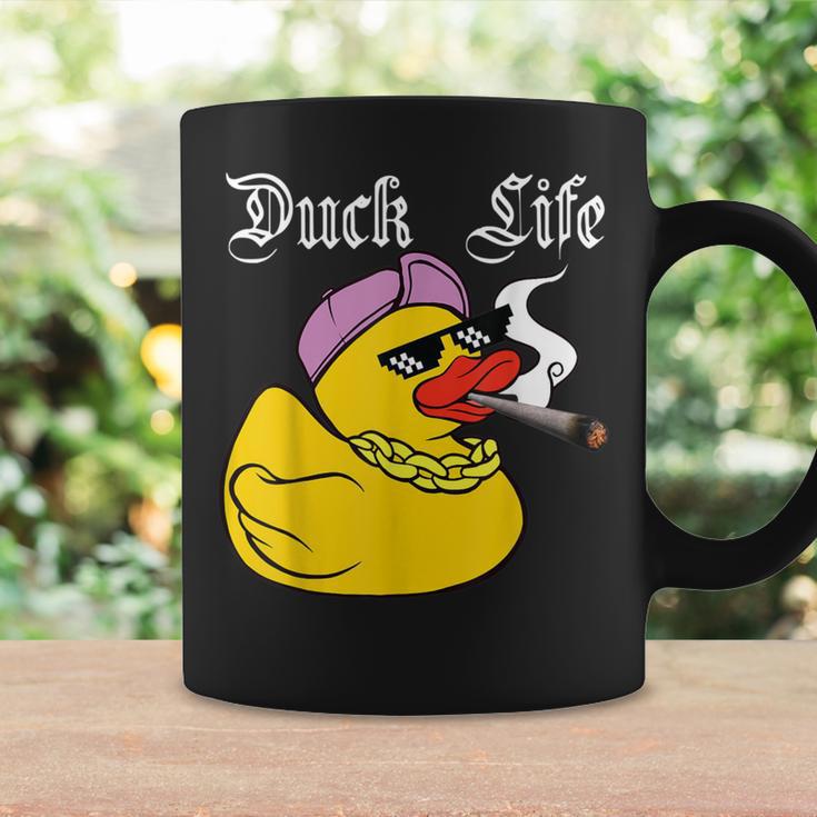 Duck Life Gangster Quietscheente Lustiges Ente Tassen Geschenkideen