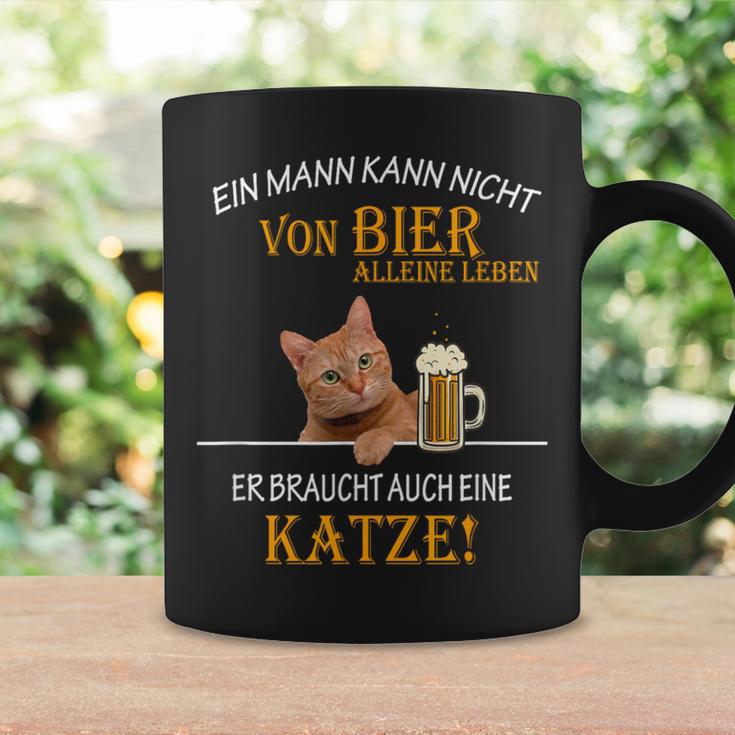 Ein Mann Kann Nichton Bier Allein Leben Katzten Tassen Geschenkideen