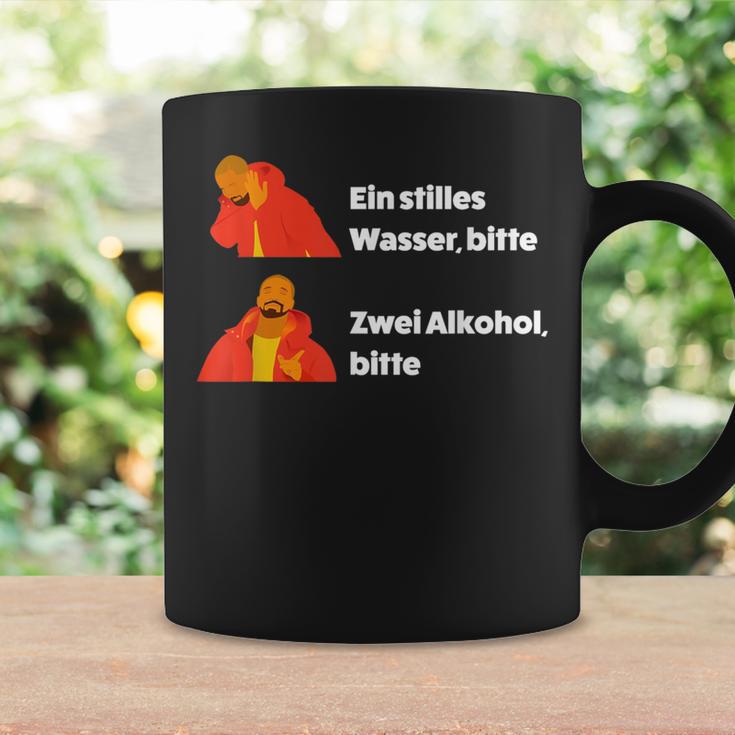 Ein Stilles Wasser Bitte X Zwei Alkohol Bitte Yes No Meme Tassen Geschenkideen