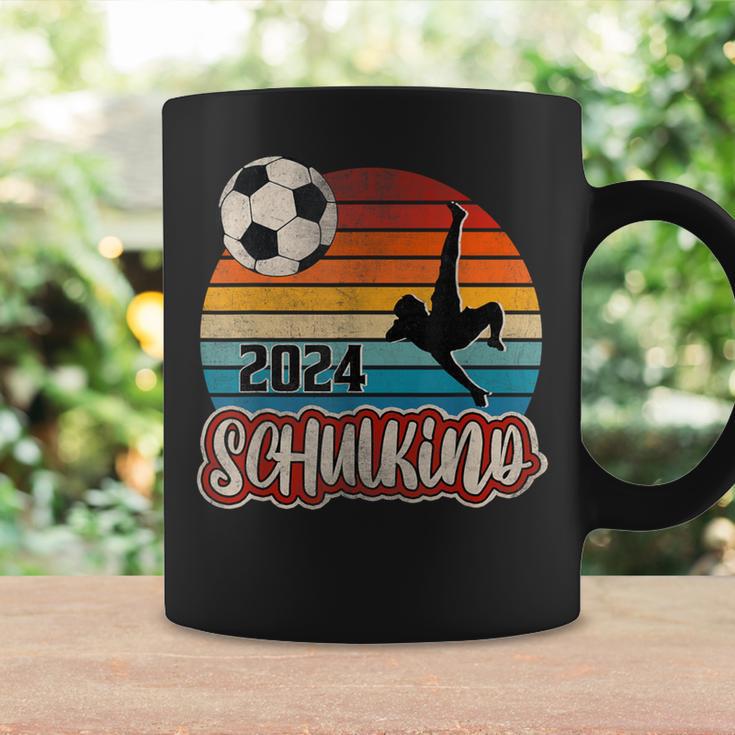 Einschulung Schulkind 2024 School Cone Boy Footballintage Tassen Geschenkideen