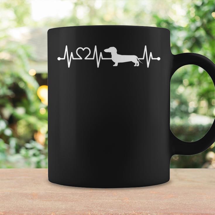 Ekg Heartbeat Dachshund Dachshund Teckel For Dog Owners Tassen Geschenkideen