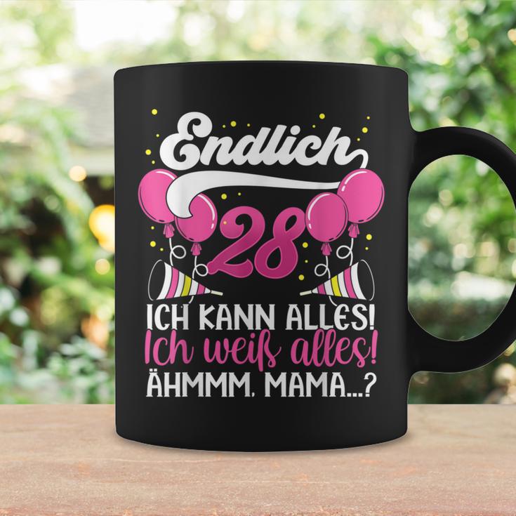 Endlich 28 Ich Kann Alles Ich Weiß Alles Ich Weiß Alles Birthday German Tassen Geschenkideen