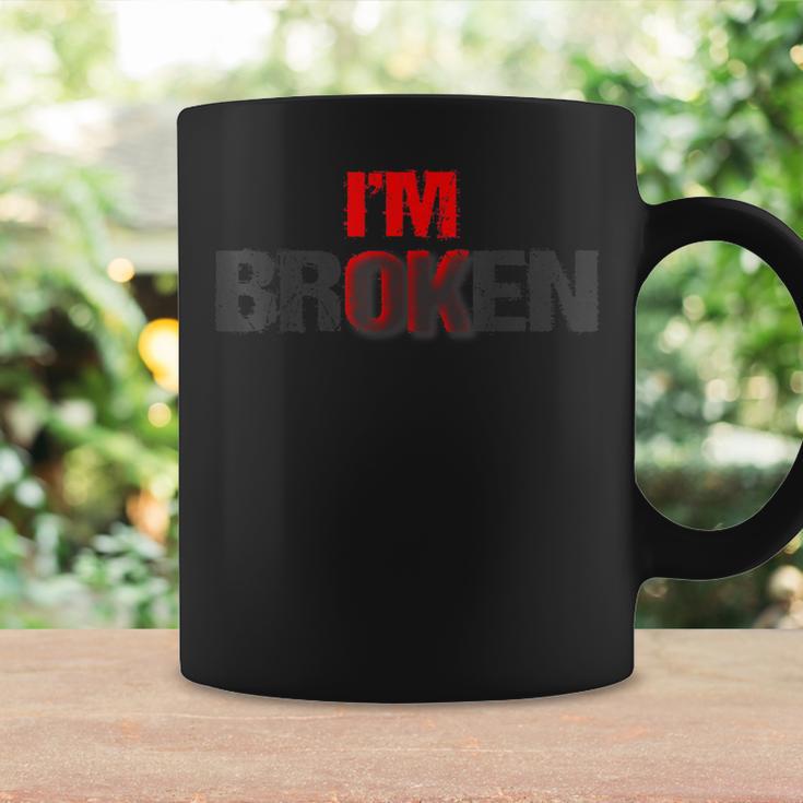 Estoy Bien Estoy Roto Im Ok Im Broken Conciencia De Salud Mental Taza de café Ideas de regalos