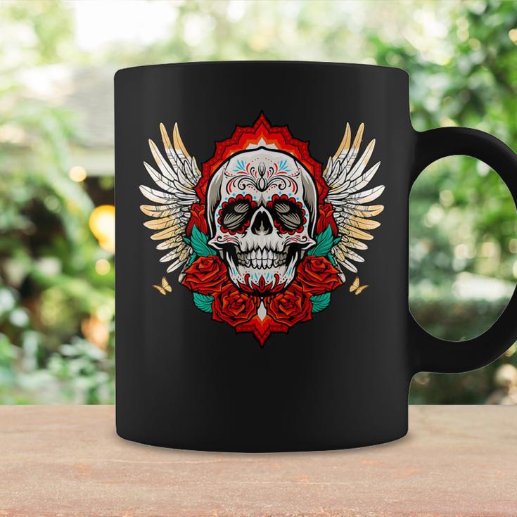 Feliz Dia De Los Muertos Sugar Skull Heaven Angel Tassen Geschenkideen