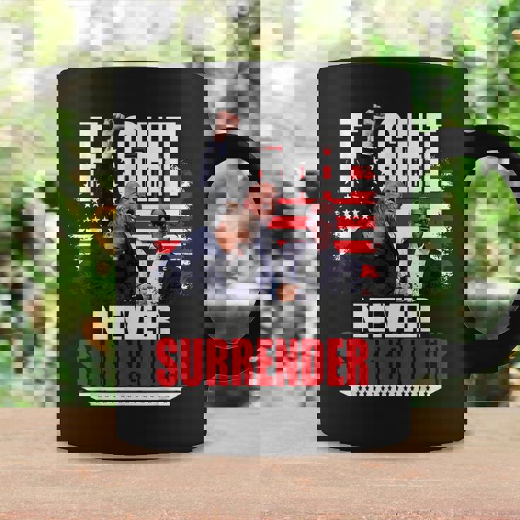 Fight Never Surrender 2024 Trump-Shooting Tazze Ideas de regalos