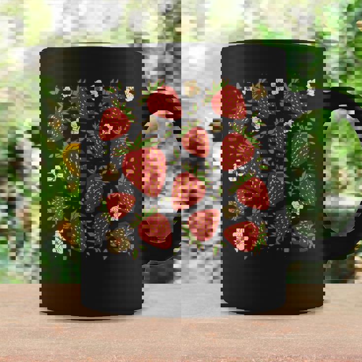 Fraises Fraisier Fruit A Plantation Planter Plnter Fraises Tasse Idées cadeaux