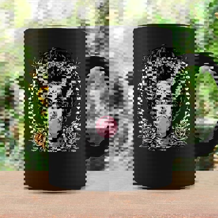 Frankenstein Monster And Bride Bubble Gum Halloween Coffee Mug Gifts ideas