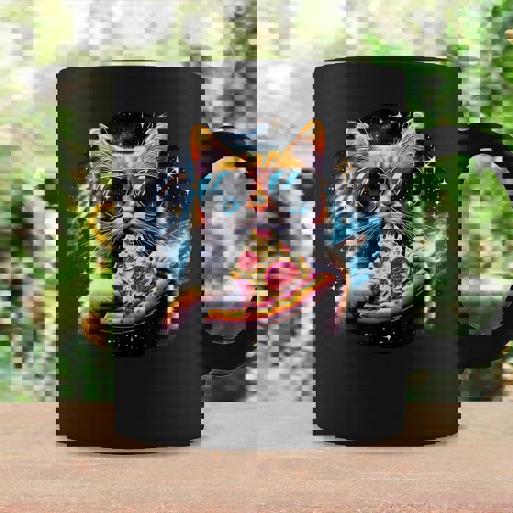 Cat Eating Pizza In Space Kitty Galaxy Coffee Mug Gifts ideas