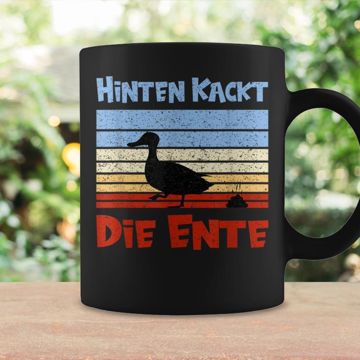 Football Slogan Hinten Kackt Die Duck Tassen Geschenkideen