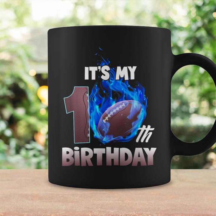 It's My 10Th Birthday 10 Years Old Football Ball Boys Coffee Mug Gifts ideas