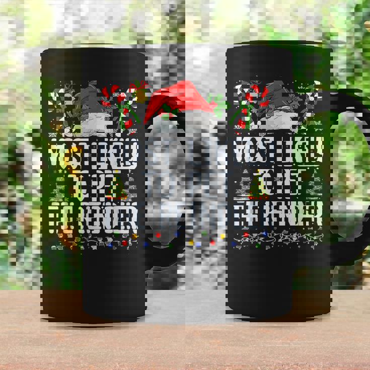 Likely To Pet The Reindeer Squad Family Joke Christmas Coffee Mug Gifts ideas