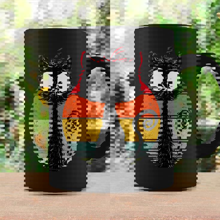 Gatto Nero Divertente Gatto Carino Gatto Retrò Tazze Ideas de regalos