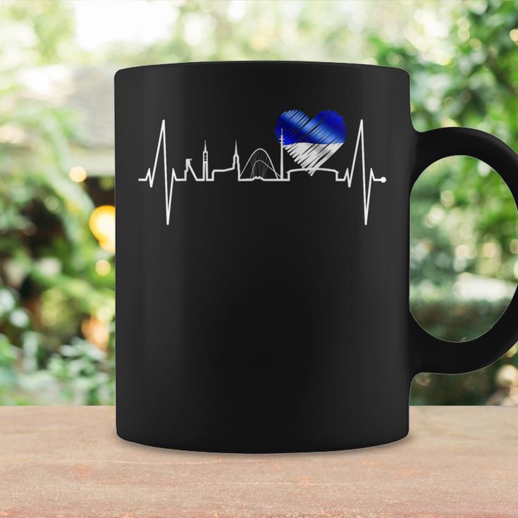 Gelsenkirchen Skyline Heartbeat Fan Heart Love Ruhrgebiet S Tassen Geschenkideen