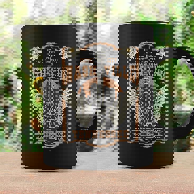 Gráficointage Para Nashville Tn Music City Cool Fun Taza de café Ideas de regalos