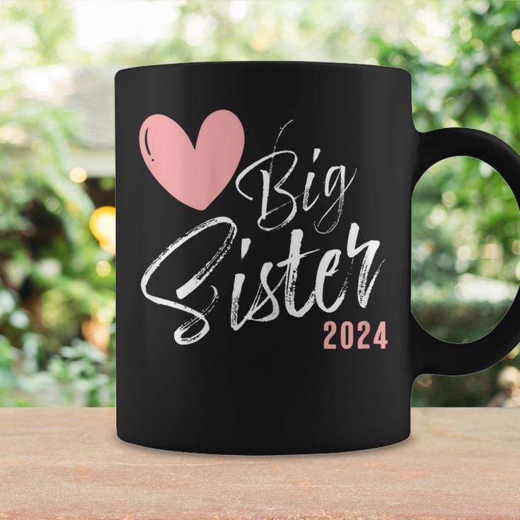 Große Schwester 2024 Big Sister 2024 Girls' Heart Tassen Geschenkideen