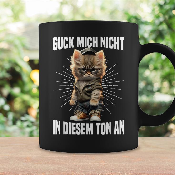 Guck Mich Nicht In Diesem Ton An Katze Anrüvt Tassen Geschenkideen