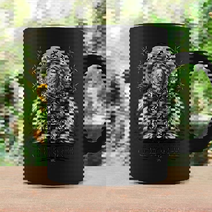 Guerrier Indien Amérindien Cherokee Attrape-Rêves Tasse Idées cadeaux