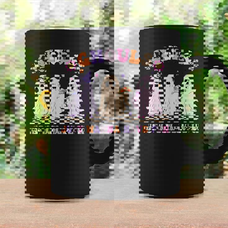 Halloween Ghouls Just Wanna Have Fun Dancing Ghost Retro Coffee Mug Gifts ideas
