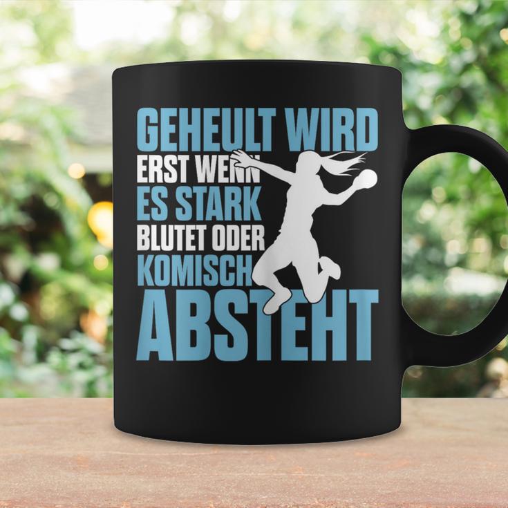 Handball Geheult Wird Erst Wenn Es Stark Blutet Damen Tassen Geschenkideen