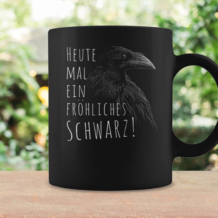 Heute Mal Ein Fröhliches Schwarz Raven Krohe Gothic Tassen Geschenkideen