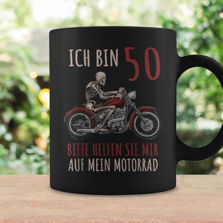 Ich Bin 50 Bitte Helfen Sie Mir Auf Mein Motorrad Tassen Geschenkideen