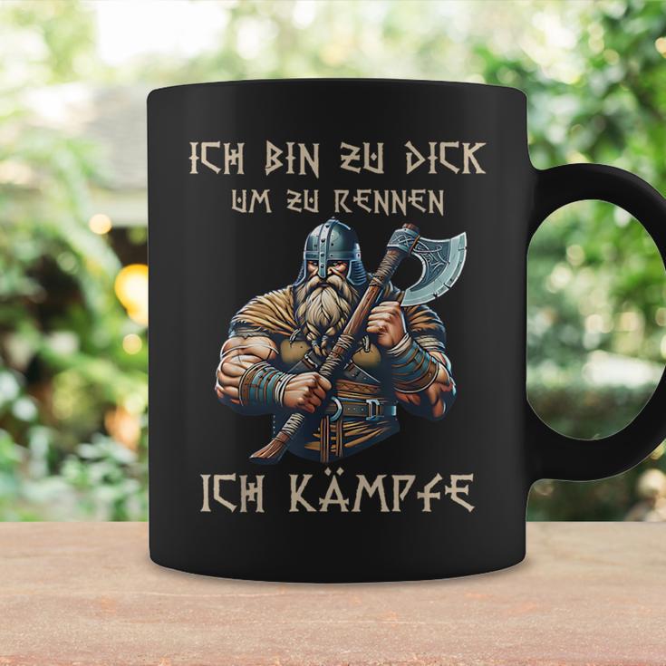 Ich Bin Zu Dick Um Zu Rennen Ich Kämpfe Nordiciking Tassen Geschenkideen