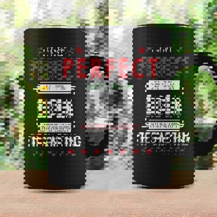 I'm Not Perfect But I'm An Eidem And That's Almost The Same Thing Personalized Last Name Coffee Mug Gifts ideas