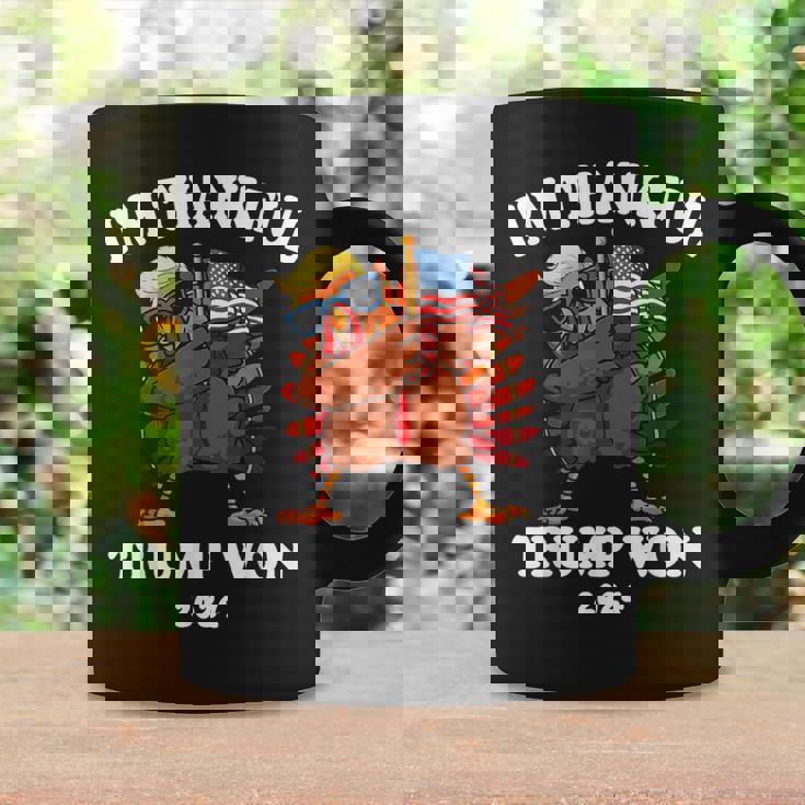 I'm Thankful Trump Won Thanksgiving Trump Autumn Turkey 2024 Coffee Mug Gifts ideas
