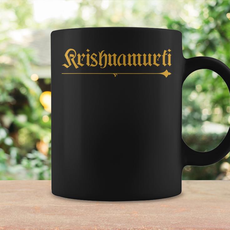 India Apellido Krishnamurti Familia Hindi Indio Apellido Taza de café Ideas de regalos