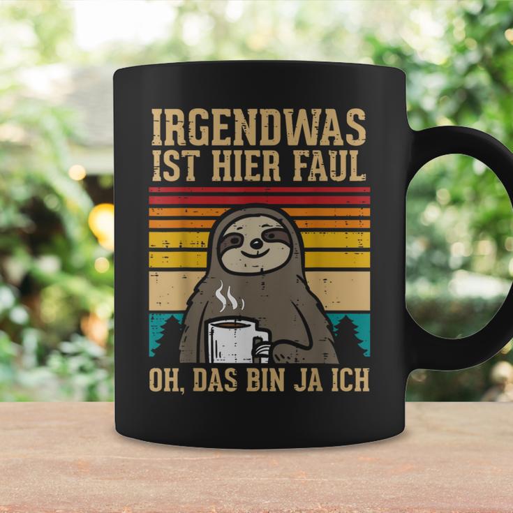 Irgendwas Ist Hier Faul Sloth Animal Morgenmuffel Tassen Geschenkideen