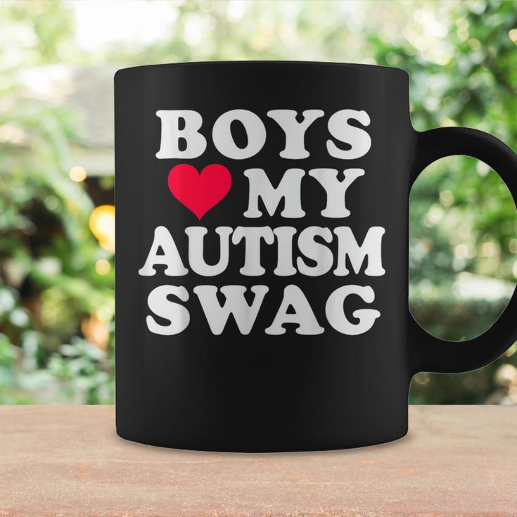 Jungen Lieben Meinen Autismus Swag Lustige Autistische Mädchen Bewusstseins-Idee Tassen Geschenkideen