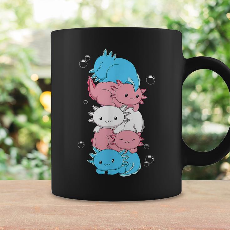 Kawaii Axolotl Heap Transgender Pride Flag Trans Lgbtq Tassen Geschenkideen