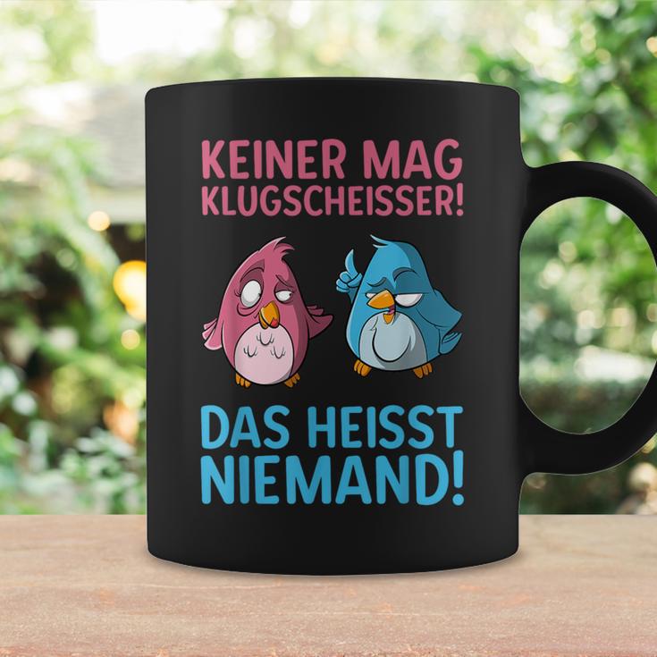 Keiner Mag Klugscheißer Bird Animal Cartoon Joke Tassen Geschenkideen